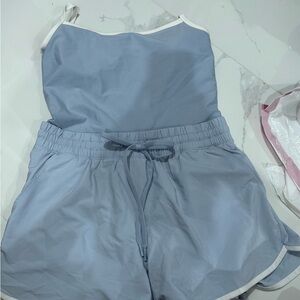 Abercrombie and Fitch YPB Light Blue romper
